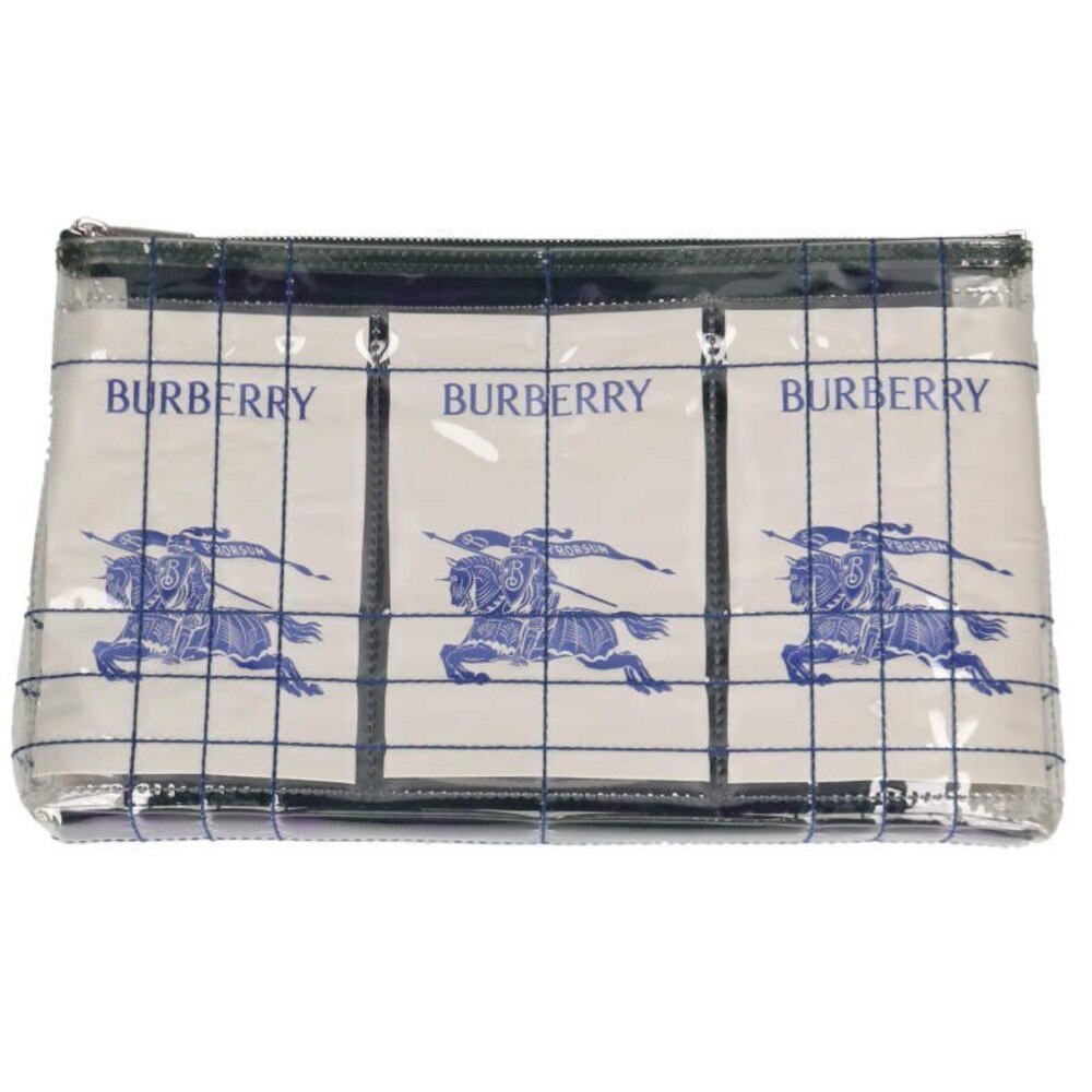 Burberry Logo Clutch Bag Clear